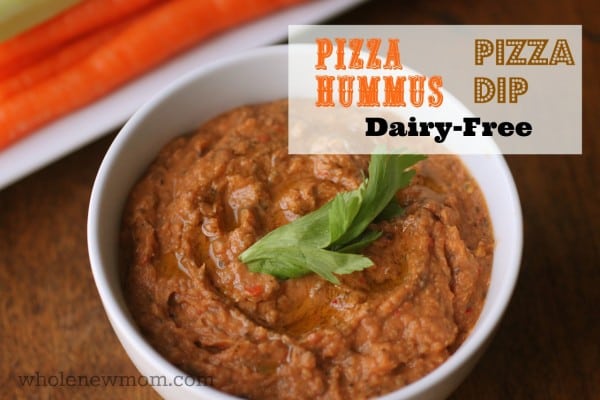 Pizza Hummus (Dip) from Whole New Mom