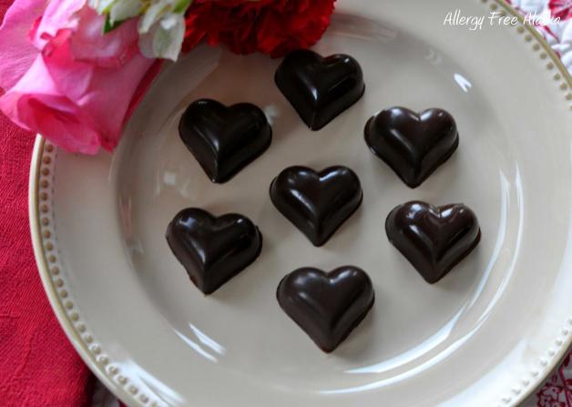 Two-Ingredient Chocolates (Heart Candie) from Allergy Free Alaska