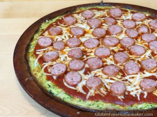 Zucchini Pizza from The Gluten-Free Homemaker