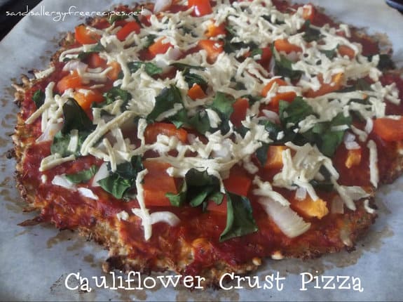 Cauliflower Crust Pizza from Sandi's Allergy-Free Recipes