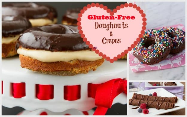 50 Ways to Satisfy Your Lover ... with Gluten-Free Chocolate Desserts. Featured are gluten-free chocolate doughnuts and crepes. [on GlutenFreeEasily.com]