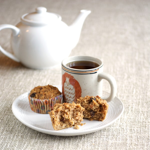 Time for breakfast! Ricki Heller added cooked quinoa and surprise ingredient to apple muffins to create these good-for-you and just plain good gluten-free Apple Quinoa Muffins. [featured on GlutenFreeEasily.com]