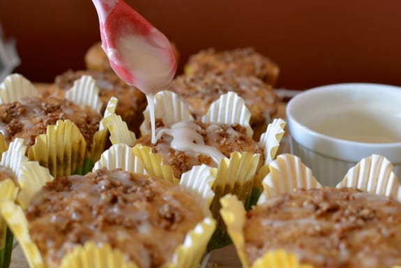 Gluten-Free Coffee Cake Muffins. Oh my! The beloved coffee cake goes individual. Grab one and your travel mug of coffee or tea and go! [featured on GlutenFreeEasily.com]