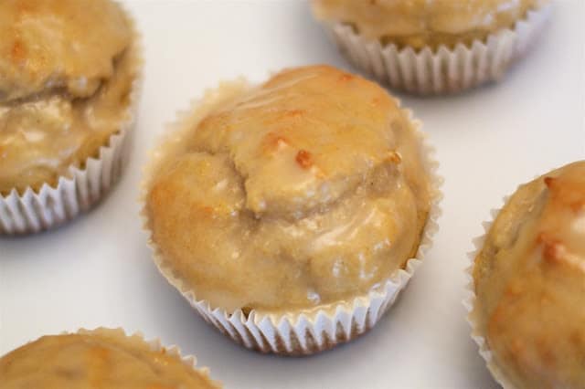 Gluten-Free Glazed Donut Muffins. From Sarah Bakes Gluten Free.