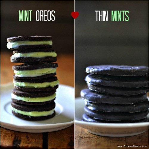 Thin Mint Oreos from Fork and Beans