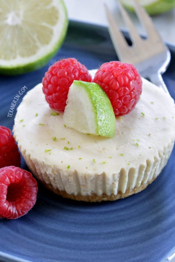 No-Bake Gluten-Free Key Lime Pies from Texanerin. Paleo, too! One of over 40 gluten-free Key Lime Pie recipes features on gfe.