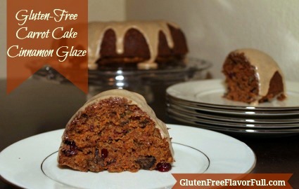 Gluten-Free Carrot Cake with Craisins and Cinnamon Glaze Premeditated Leftovers