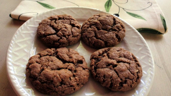 Gluten-free Disappearing Mounds Cookies. Made from shredded coconut plus almond butter and cocoa, resulting in an outstanding, but disappearing cookie! Paleo and flourless, too. [from GlutenFreeEasily.com]