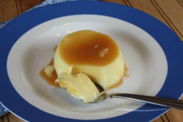 Quick and Easy Caramel Flan. One of several delicious last-minute gluten-free Cinco de Mayo desserts. [featured on GlutenFreeEasily.com]