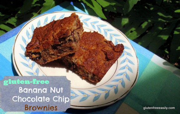 Grain-Free Banana-Nut Chocolate Chip Brownies