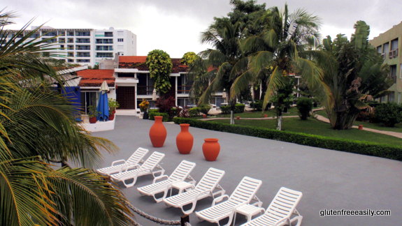View of Grounds, Cabanas, and Building Outside Resort, Casa del Mar, Cozumel