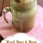 Root Beer and Rum Ice Cream Float