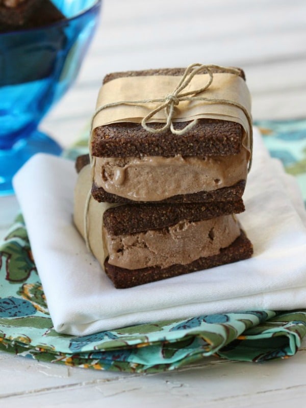 Gluten-Free Chocolate Chocolate Ice Cream Sandwiches from The Spunky Coconut