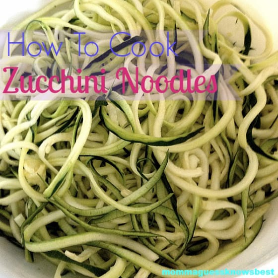 How to Cook Zucchini Noodles Momma Guess Knows Best