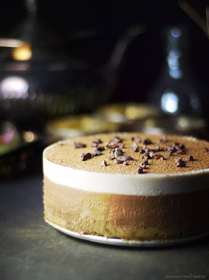 Gluten-free Tiramisu is a fabulous thing! But, surprised, this rave-worthy cake from Unconventional Baker is also raw, vegan, and paleo.