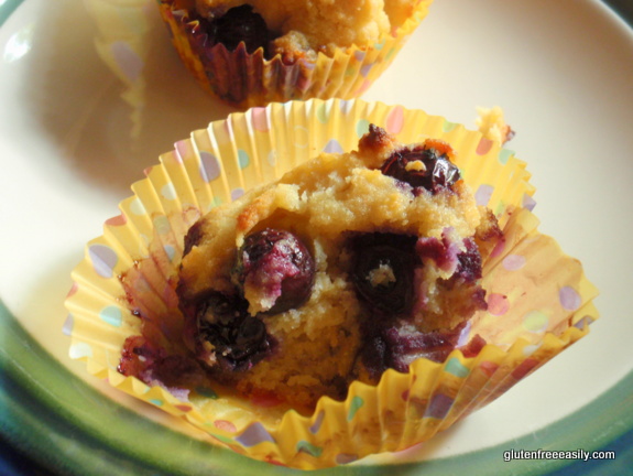 Gluten-Free Nut-Free Coconut Blueberry Pound Cupcakes from Gluten Free Easily