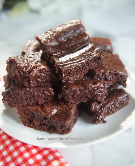 Gluten-Free Ooey Gooey Brownies Janice Amee's Gluten Free