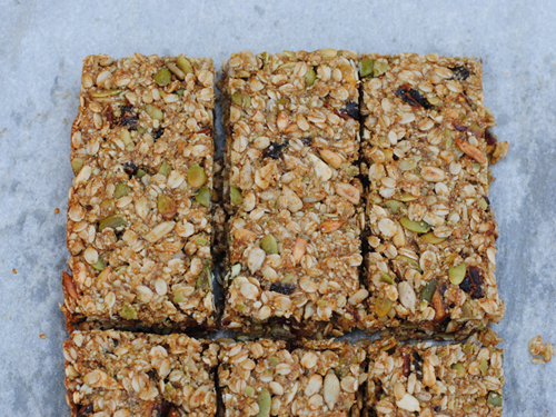Gluten-Free Nut-Free Granola Bars from She Let Them Eat Cake