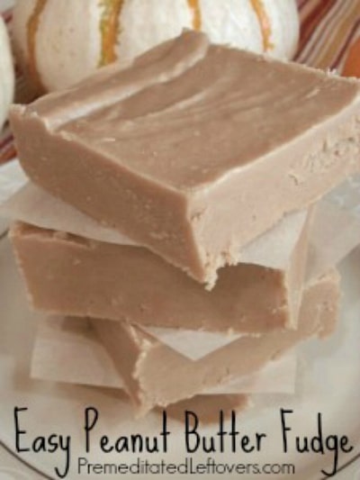 Easy Peanut Butter Fudge from Premeditated Leftovers