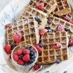 Gluten-Free Blueberry Waffles. Simply wonderful for a special breakfast or brunch!