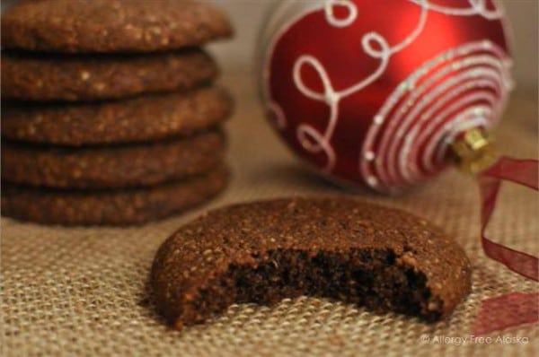 Big and Soft Paleo Ginger Molasses Cookies Allergy Free Alaska