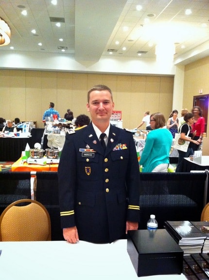 CPT Ben Andrasik of Gluten Free in Afghanistan (Photo by Kathryn Mueller of ChaCha's Gluten-Free Kitchen)