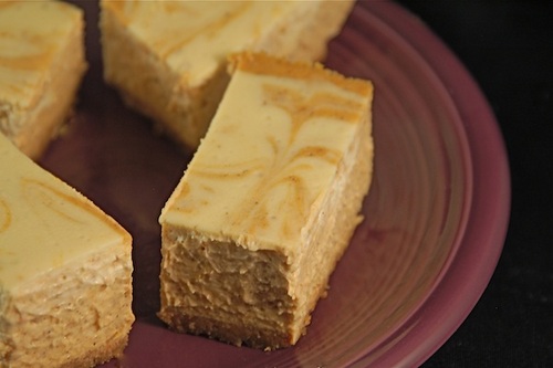 Gluten-Free Pumpkin Cheesecake Bars with Dairy-Free, Vegan Option