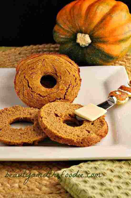 ow Carb Gluten-Free Pumpkin Bagels Beauty and the Foodie