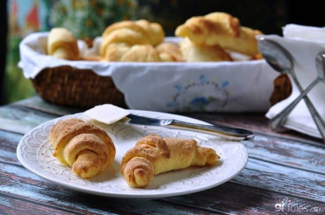 Gluten-Free Crescent Rolls will make your breakfast or tea very, very special! One of the best gluten-free croissant recipes and crescent recipes featured on gfe.