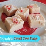 Gluten-Free White Chocolate Candy Cane Fudge from Gluten Free Easily