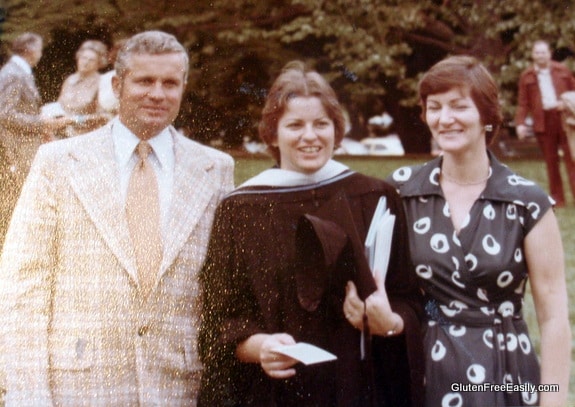 Dad, Me, and Mom at My College Graduation