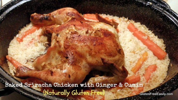 Baked Sriracha Ginger Cumin Chicken Gluten Free Easily