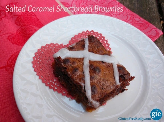 Salted Caramel Shortbread Brownies Gluten Free Easily