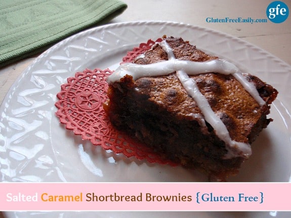Single Gluten-Free Salted Caramel Shortbread Brownie Gluten Free Easily