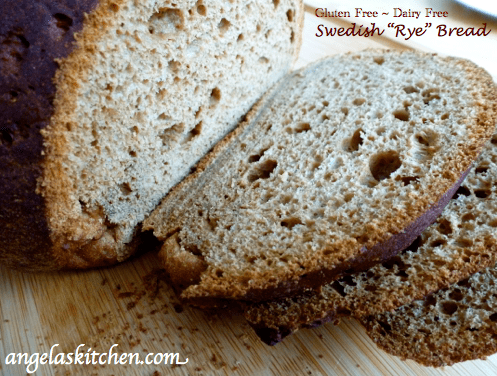 Gluten-Free Dairy-Free Swedish Rye Bread Angela's Kitchen