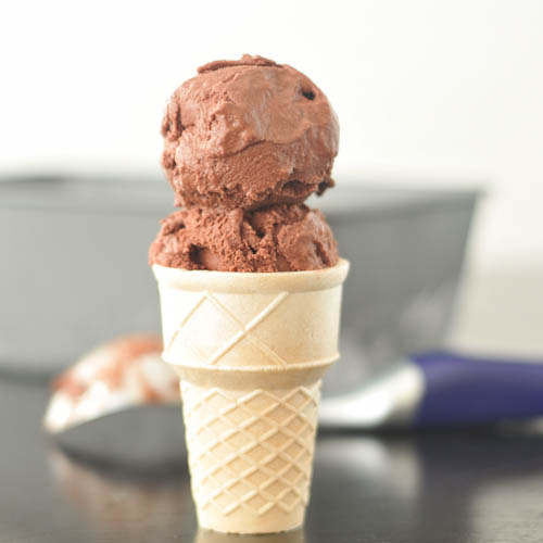 Gluten-Free Vegan Double Chocolate Cherry Ice Cream from Spabettie