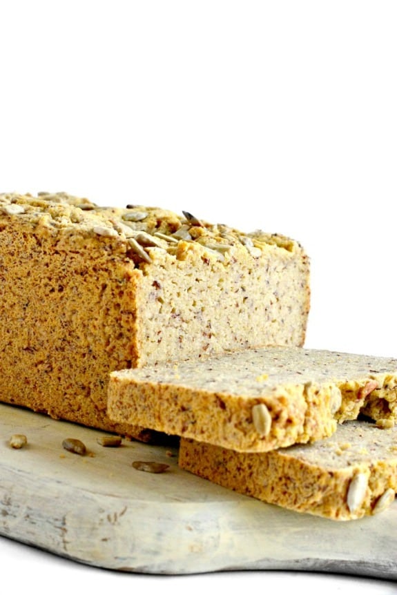 Grain-Free Yeast-Free Bread Fork and Beans