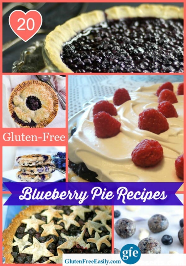 20 Gluten-Free Blueberry Pie Recipes that will make you so happy that blueberries are available year round now! If you can make a pie using blueberries you picked yourself, your blueberry pie will taste even sweeter!