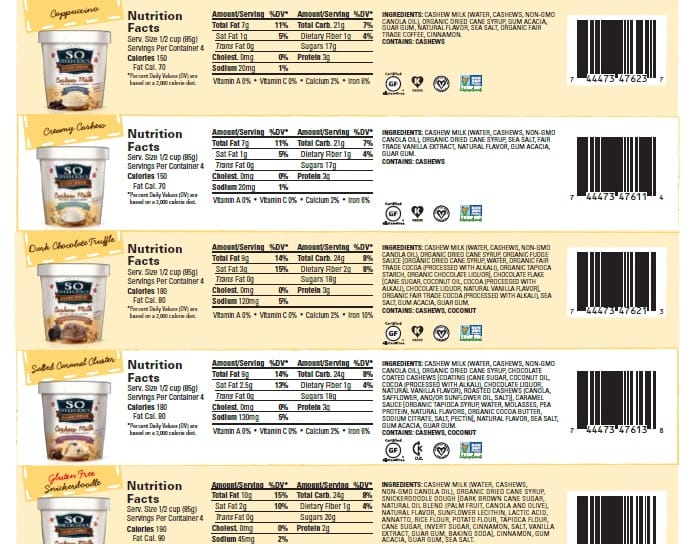 quest bar cocunut cashew nutrition facts