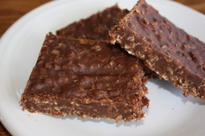 Gluten-Free No-Bake Chocolate Peanut Butter Oatmeal Cookie Bars