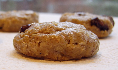 Gluten-Free Oatmeal Raisin Raw Protein Cookie Bites
