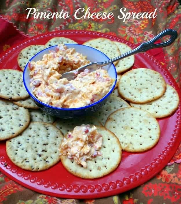 Pimento Cheese Spread is a delicious Southern classic that's naturally gluten free. It makes a lovely presentation when served on gluten-free crackers, toast points, or bagels, or with celery sticks. I've also eaten it on potato chips!