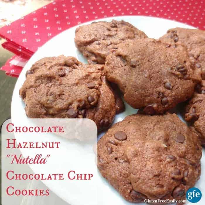 Flourless cookies are soft and smooth in texture and rich in flavor. These gluten-free Nutella Chocolate Chip Cookies prove that once again! [from GlutenFreeEasily.com]