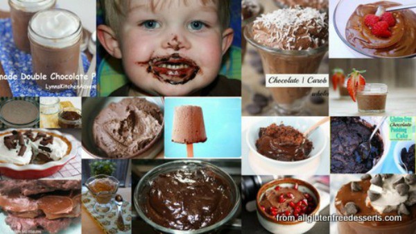 Chocolate pudding is a classic dessert that made us happy as a child and still makes us happy! Gluten-free chocolate pudding desserts including variations like pudding pops and pudding sandwiches. [featured on GlutenFreeEasily.com]