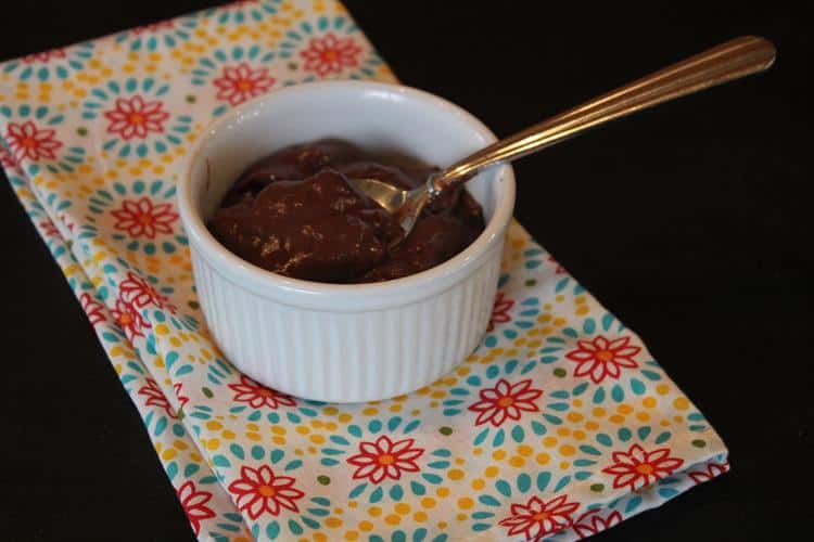 Gluten-Free Dairy-Free Microwave Chocolate Pudding.