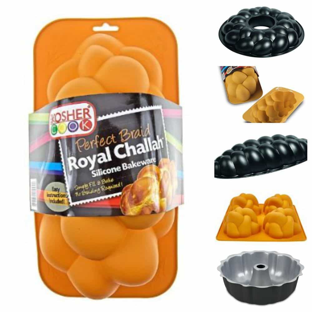 Silicone Challah Braid Bread Mold Bakeware, Perfect Kosher Challah Braided  Baking Mold Pan, No Shaping Required - Medium (Single)