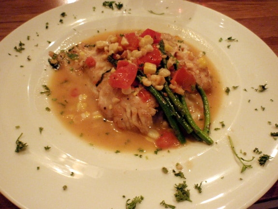 Pan-Seared Sea Bass Da Soli Restaurant