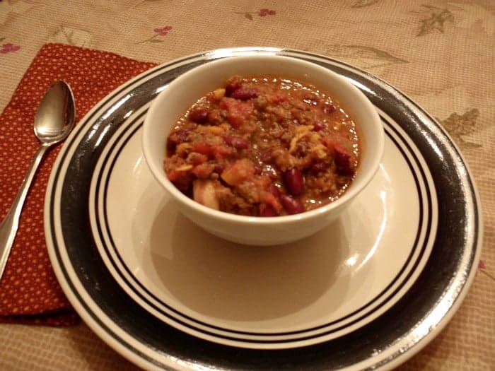 Sweet Potato Bacon Chili. This Sweet Potato Bacon Chili is classic chili made better by the yin and yang of some sweet and some heat, with bites of beloved smoky bacon throughout. Gluten free, dairy free. [from GlutenFreeEasily.com]