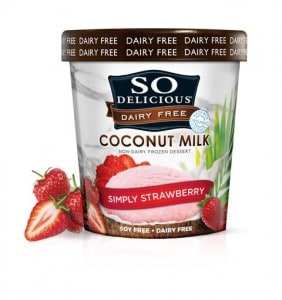 So Delicious Dairy-Free Coconut Milk Simply Strawberry Ice Cream