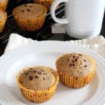 Chocolate and spice ... and everything nice! Gluten-Free Chai Muffins with Cacao Nibs for March Muffin Madness
